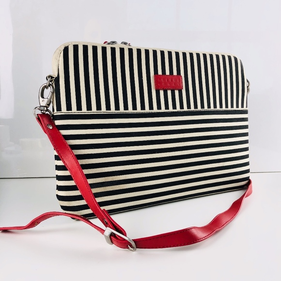 Greene + Gray Handbags - Striped Laptop Case Shoulder Strap by Greene+Gray